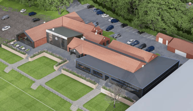 An artist’s impression of Newcastle United’s improved training facility at Benton.