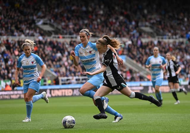 Newcastle women played in front of a busy St. James’ Park last weekend (Image: Getty Images)