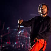 Kendrick Lamar performs during the third day of Lollapalooza Buenos Aires 2019 at Hipodromo de San Isidro on March 31, 2019 in Buenos Aires, Argentina (Photo by Santiago Bluguermann/Getty Images)