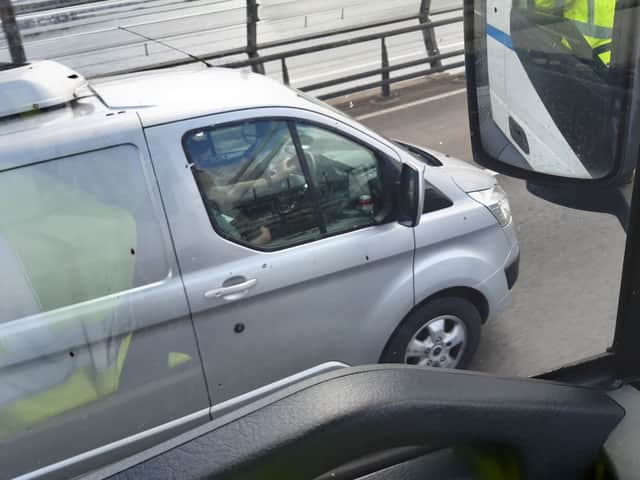 Using a phone while driving is the most common offence spotted by the Operation Tramline officers