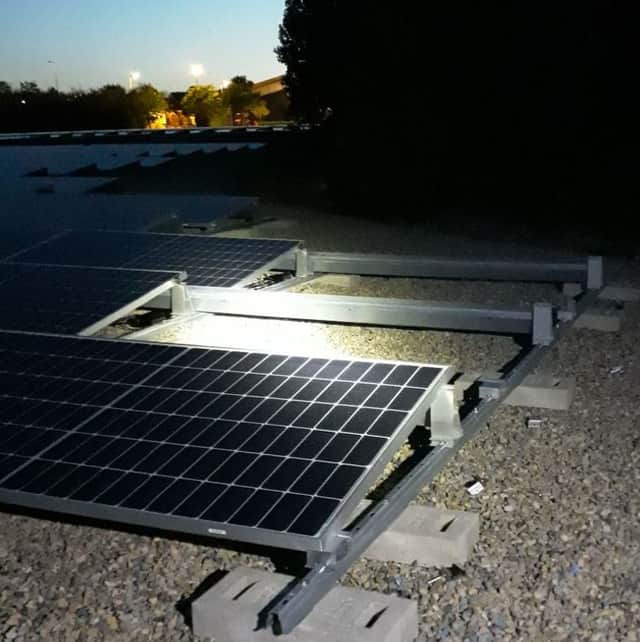 Stolen solar panels