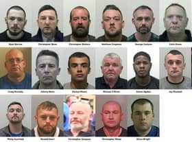 Mugshots of some of those convicted 