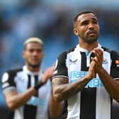 Callum Wilson applauds fans after Newcastle lose 5-0 to Man City