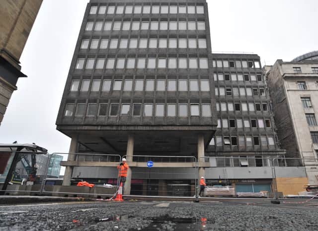 A section of Pilgrim Street in Newcastle city centre which will be closed for several weeks so demolition works can take place.
