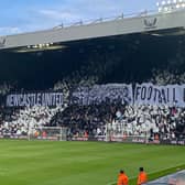 Newcastle United supporters put on an eye-catching pre-match display before their side’s game against Arsenal.