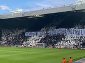 Newcastle United supporters put on an eye-catching pre-match display before their side’s game against Arsenal.