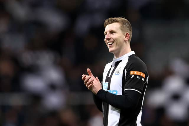 Newcastle United left-back Matt Targett. 