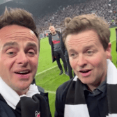 Ant & Dec at St. James’ Park (Image: TikTok @nufc)