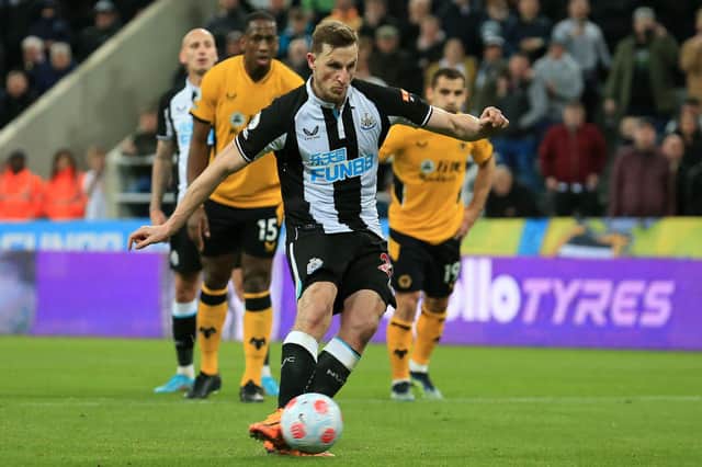 <p>Newcastle United striker Chris Wood.</p>
