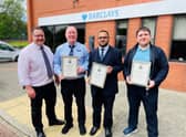 A taxi driver and members of a bank branch were praised by police for intervening in a pensioner scam