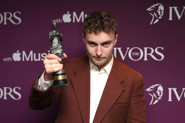 Sam Fender with his Ivor Novello award (Image: Getty Images)