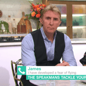 The Speakmans talked to James from Northumberland (Image: ITV)