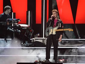 Sam Fender performs at The Brit Awards (Image: Getty Images)