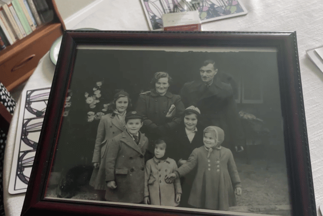 Pauline (left) and her family