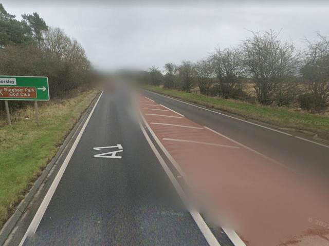 The collision happened on the A1 in Northumberland (Image: Google Streetview)