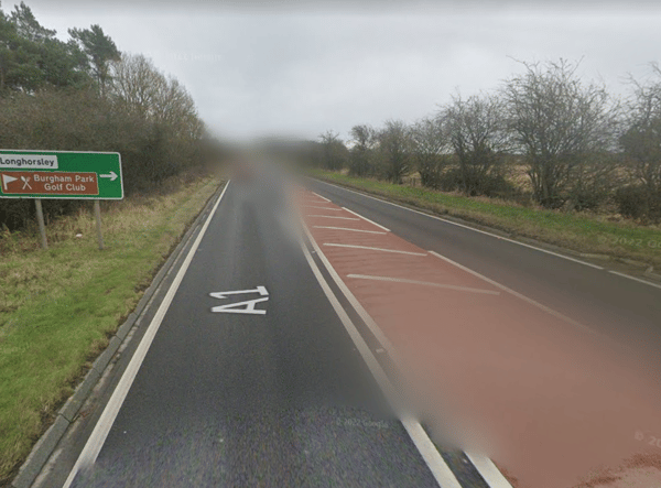 The collision happened on the A1 in Northumberland (Image: Google Streetview)