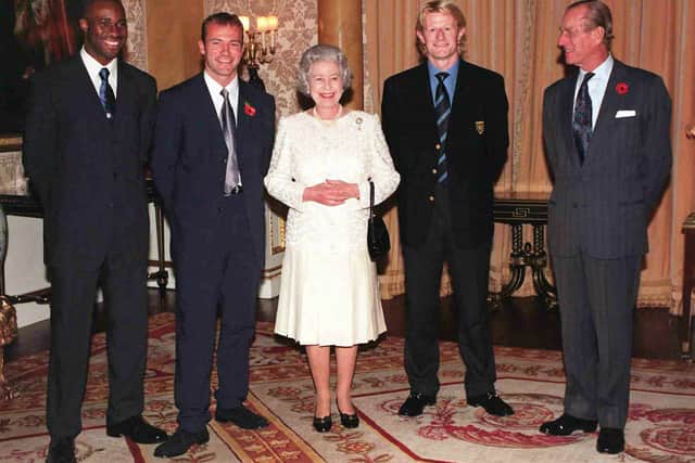 Shearer also met the Queen with the World Cup team (Image: Getty Images)