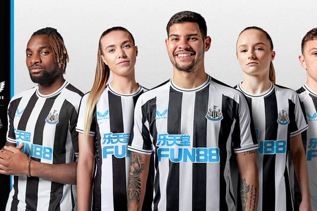 Newcastle United’s new home kit for the 2022/23 season.
