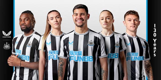 Newcastle United’s new home kit for the 2022/23 season.