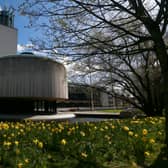 General view of the new entrance to Newcastle Civic Centre.