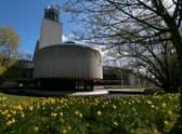 General view of the new entrance to Newcastle Civic Centre.
