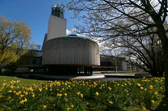<p>General view of the new entrance to Newcastle Civic Centre.</p>