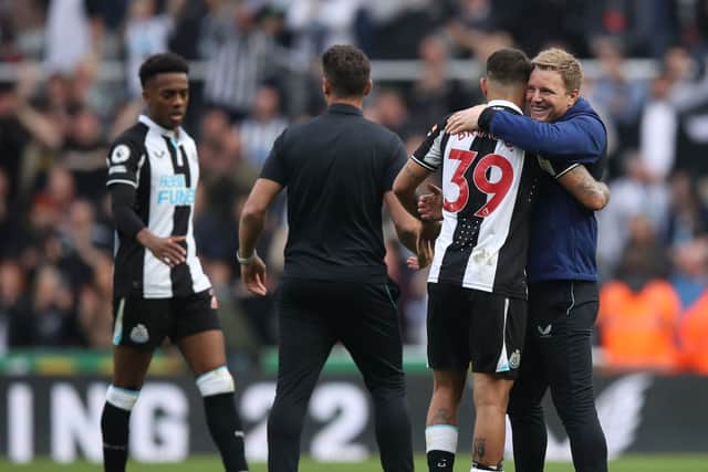 Newcastle United’s potential line-up for next season - including three new signings. (Photo by George Wood/Getty Images)