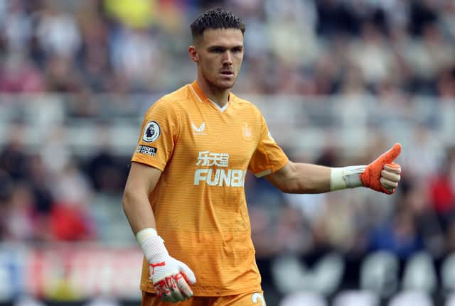 Newcastle United goalkeeper Freddie Woodman. 
