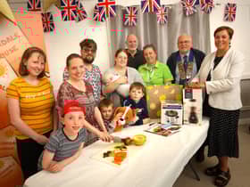 A cookery class for nine families in Blyth was hosted as part of a four-way charity event