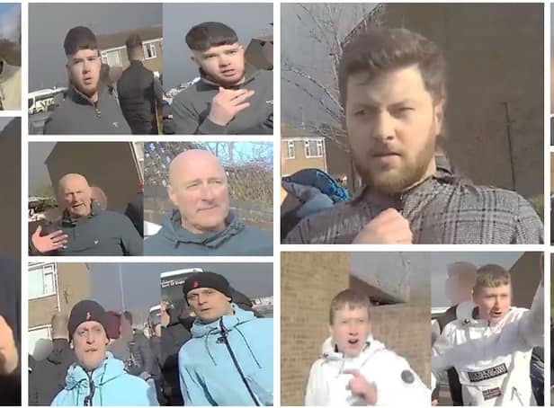 <p>Police want to speak to these men</p>