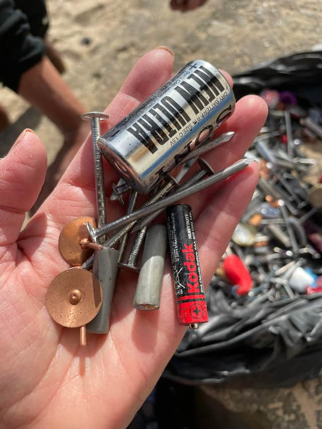 The dangerous items were on the beach over a busy weekend (Image: Totally Tynemouth Collective)