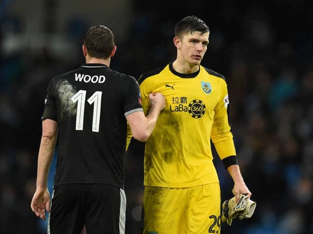 Chris Wood and Nick Pope were teammates at Burnley. 