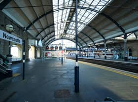Empty platforms at Newcastle station as train services continue to be disrupted (Photo: PA)