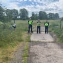 Police want to stop children gathering at the site