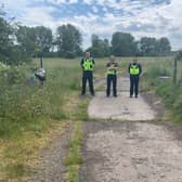 Police want to stop children gathering at the site