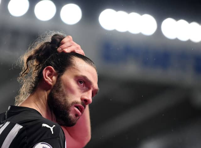 Former Newcastle United striker Andy Carroll. Photo by Michael Regan/Getty Images)