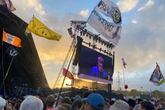 Sam Fender marked the penultimate act of the Pyramid Stage during his first time performing at Glastonbury