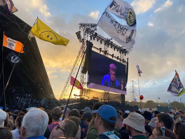 Sam Fender marked the penultimate act of the Pyramid Stage during his first time performing at Glastonbury