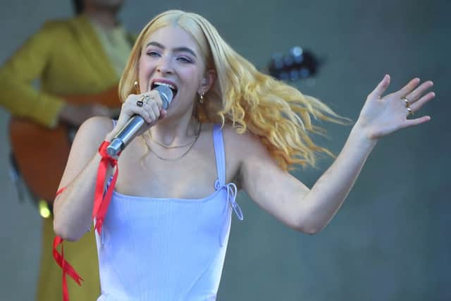 New Zealand singer Lorde performs on the Pyramid Stage at the Glastonbury festival (Photo by ANDY BUCHANAN/AFP via Getty Images)