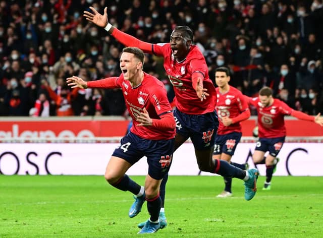 Newcastle United have completed the signing of Lille central defender Sven Botman. (Photo by DENIS CHARLET/AFP via Getty Images)