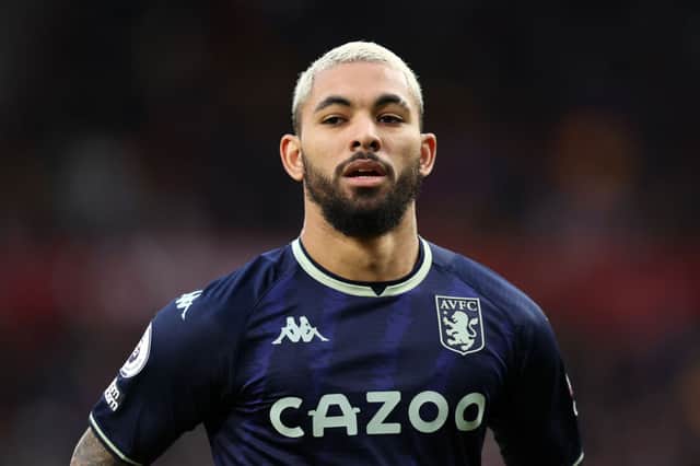 Aston Villa midfielder Douglas Luiz. (Photo by Alex Pantling/Getty Images)