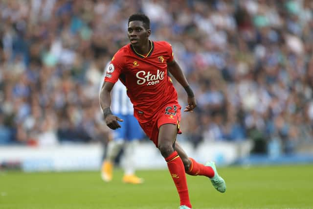 Watford forward Ismaila Sarr.  (Photo by Eddie Keogh/Getty Images)