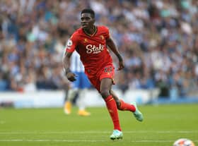 Watford forward Ismaila Sarr.  (Photo by Eddie Keogh/Getty Images)