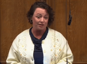 Cat McKinnell in parliament
