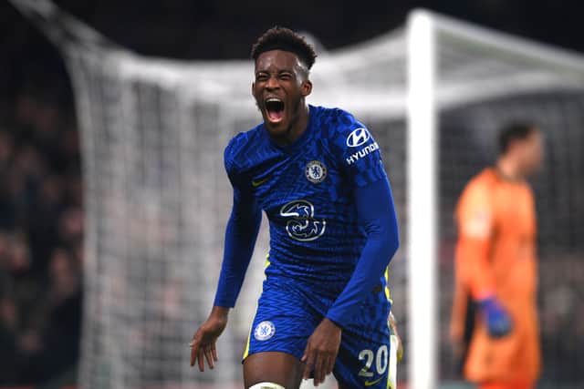 Chelsea winger Callum Hudson-Odoi.  (Photo by Mike Hewitt/Getty Images)