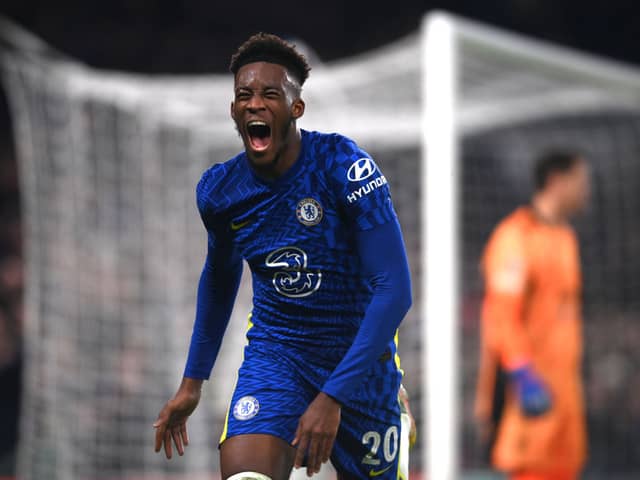 Chelsea winger Callum Hudson-Odoi.  (Photo by Mike Hewitt/Getty Images)