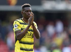 Watford winger Ismaila Sarr is a target for Newcastle United. (Photo by Richard Heathcote/Getty Images)