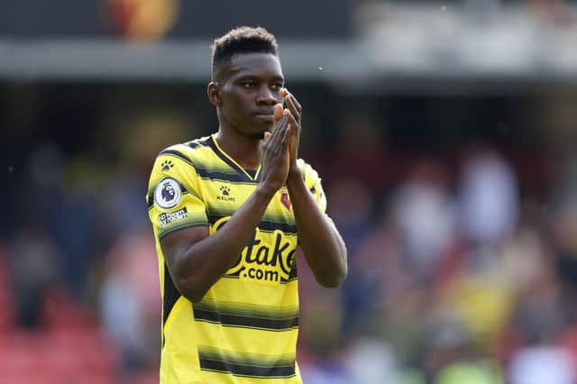 Watford winger Ismaila Sarr is a target for Newcastle United. (Photo by Richard Heathcote/Getty Images)
