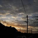 Electricity cables in High Handenhold after some homes still remain without electricity since Storm Arwen struck parts of the country on December 02, 2021 in Chester-Le-Street, United Kingdom. 