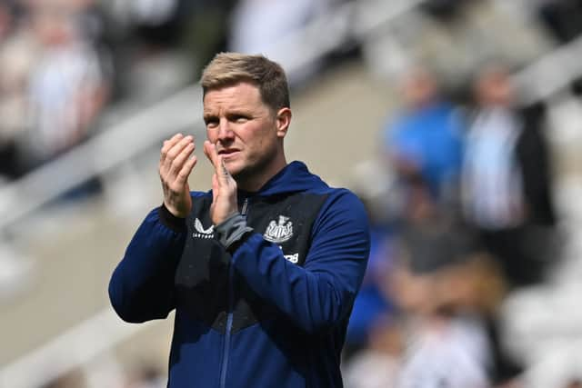 Newcastle United head coach Eddie Howe. (Photo by PAUL ELLIS/AFP via Getty Images)